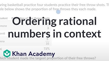 Ordering rational numbers in context | Grade 8 (TX) | Khan Academy