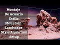  montaje de acuario estilo mountain landscapemountain landscape style aquarium setup