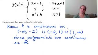 Section 1.5, part 4: Continuity and Piecewise Functions