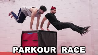 Insane Parkour Obstacle Course Race!!!