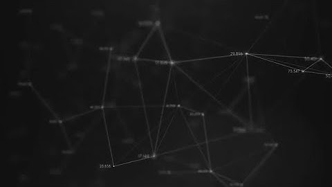 Zoomed Plexus With Numbers Stock Motion Graphics