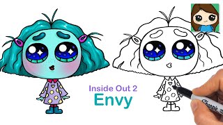 How to Draw Envy Easy | Inside Out 2