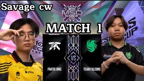 FNATIC ONIC VS TEAM FALCONS | MLBB MSC 2024 x EWC Group Stage | MATCH 1 (ID)