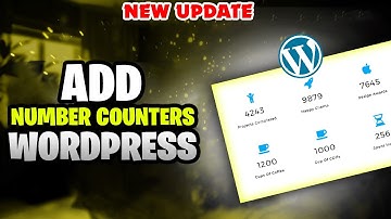 How to Add Number Counters wordpress | Counter Widget on Elementor