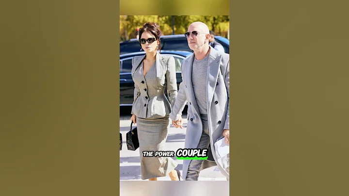 Lauren Sánchez & Jeff Bezos Twin in Paris With Matching Gray Outfits 💑✨ #ParisFashion