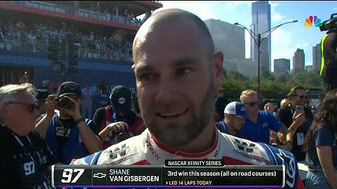 SHANE VAN GISBERGEN WINNING INTERVIEW - 2024 THE LOOP 110 - 2024 NASCAR XFINITY SERIES