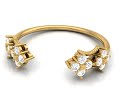 Natural 14k Rose Yellow Gold Women Diamond Ring                                           ALR 00309