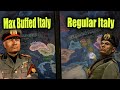 Max Buffed vs Regular Italy | Double Timelapse (HOI4)