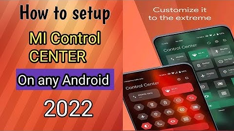 How To Install Mi Control Center pro in Any Android Device| customized Notifications Quick actions