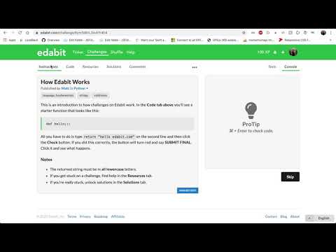 Python edabit Challenge : Hello