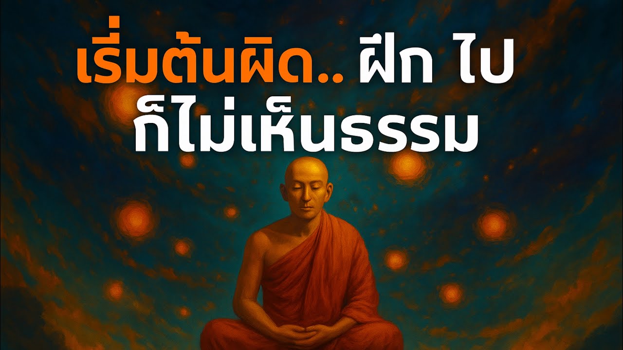 เริ่มผิด… ฝึกไปไม่มีวันเห็นธรรม | สมาธิ Ep1