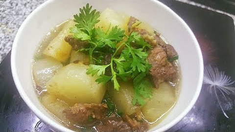 Cách nấu thịt bò kho củ cải ngọt ngon!