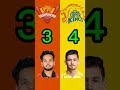 IPL 2026: 18 april SRH vs CSK 🏏 playing 11 comparison 💥🤯 #ipl2026 #iplt20 #srh #csk #srhvscsk #ipl