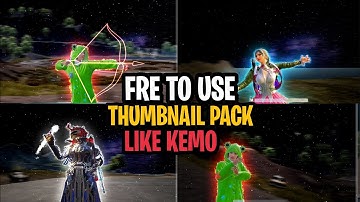 Thumbnail like KemO pack without text , bgmi thumbnail pack without text , bgmi thumbnail tutorial