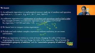 7GCC CH 17 ARITHMETIC EXPRESSION MATHS - DAY 2 WORKOUT