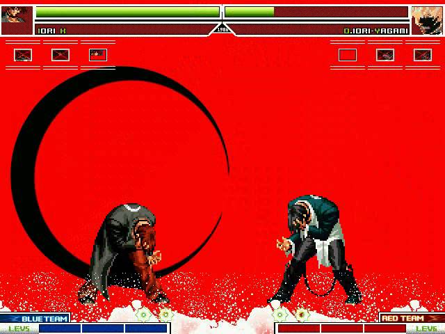 prompthunt: iori yagami beating orochi in an open world game