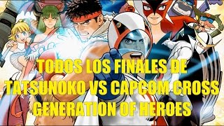 Todos los Finales de Tatsunoko vs Capcom Subtitulados en Español HD