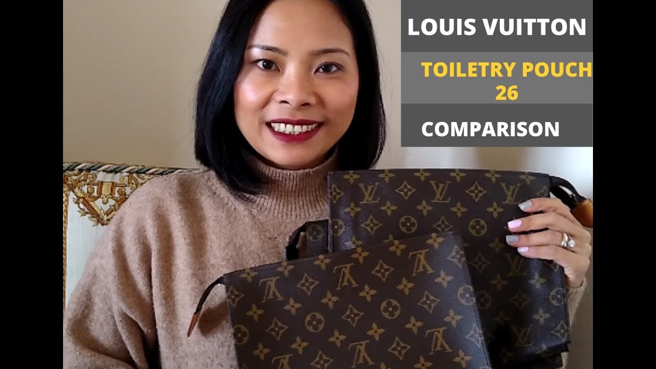 Louis Vuitton Toiletry Pouch 26 Monogram Vintage And New Comparison