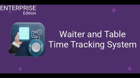Odoo Waiter and Table Time Tracking System For Enterprise || INKERP