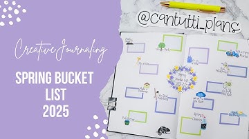 Creative Journal | Spring Bucket List 2025