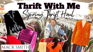 Thrift With Me | Spring Thrift Haul | Spring Fashion Trends | How to Style | MACK SMITH