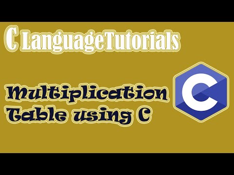 How to create a Simple Multiplication Table using C language