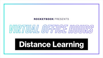 Virtual Office Hours | Distance Learning | Rocketbook
