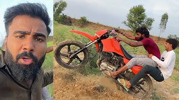 Testing modified dirt bike 😲 Daku Rx100