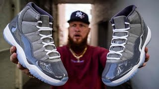 HOW GOOD ARE THE JORDAN 11 COOL GREY SNEAKERS?! (Early In Hand Review)