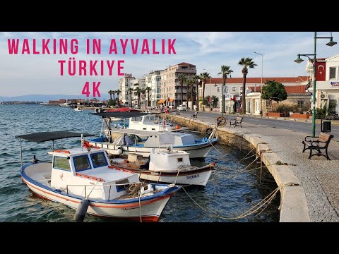 Walking in Ayvalık Turkey 4K