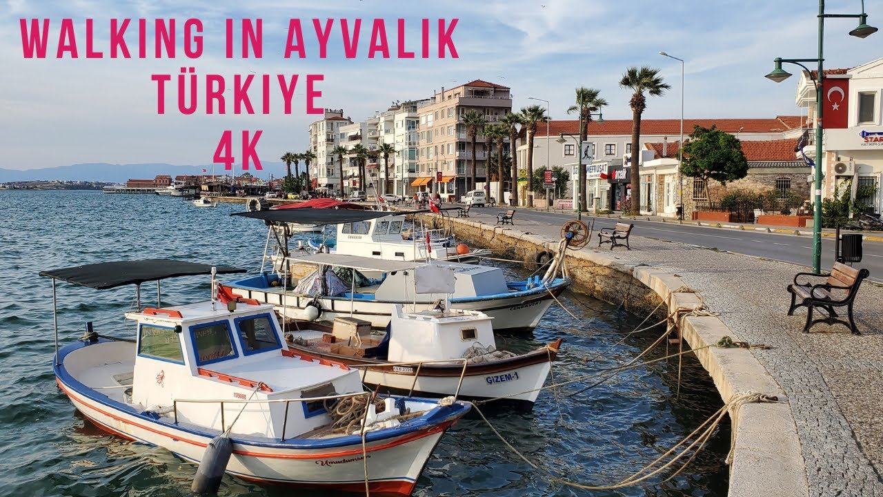 Walking in Ayvalık Turkey 4K