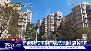 房租佔收入比例越高越早死! 專家:建議不超過「這數字 」｜十點不一樣20240117@TVBSNEWS02