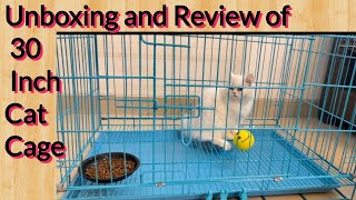Unboxing, review and price of 30 inch cat cage || Persian cat || honest review || price ||