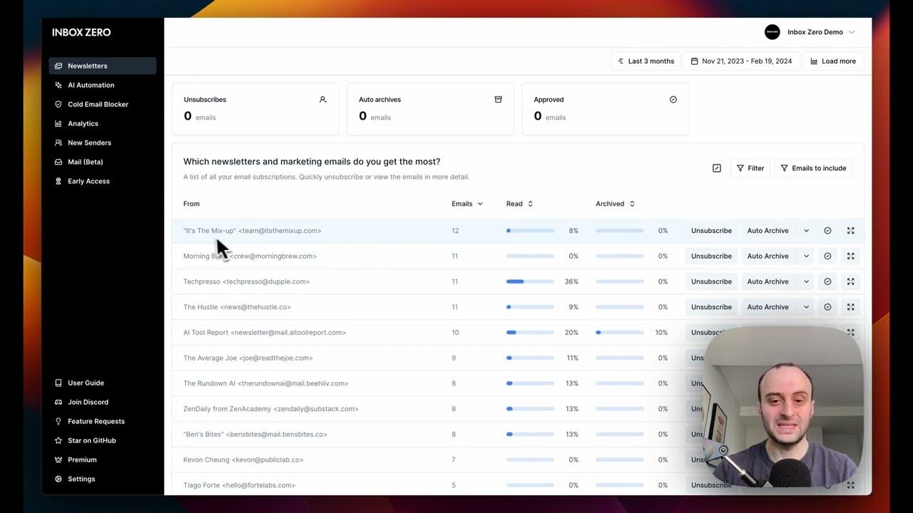 How to bulk unsubscribe from emails with one click inbox zero youtube