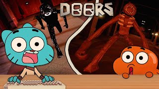 Gumball and Darwin play Roblox Doors 1-2