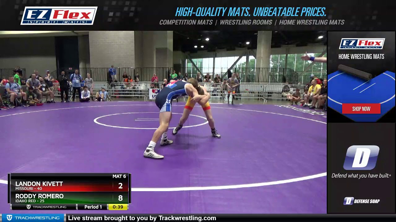 Landon Roddy Mat 6 100 Landon Kivett Missouri Vs Roddy Romero Idaho Red - YouTube