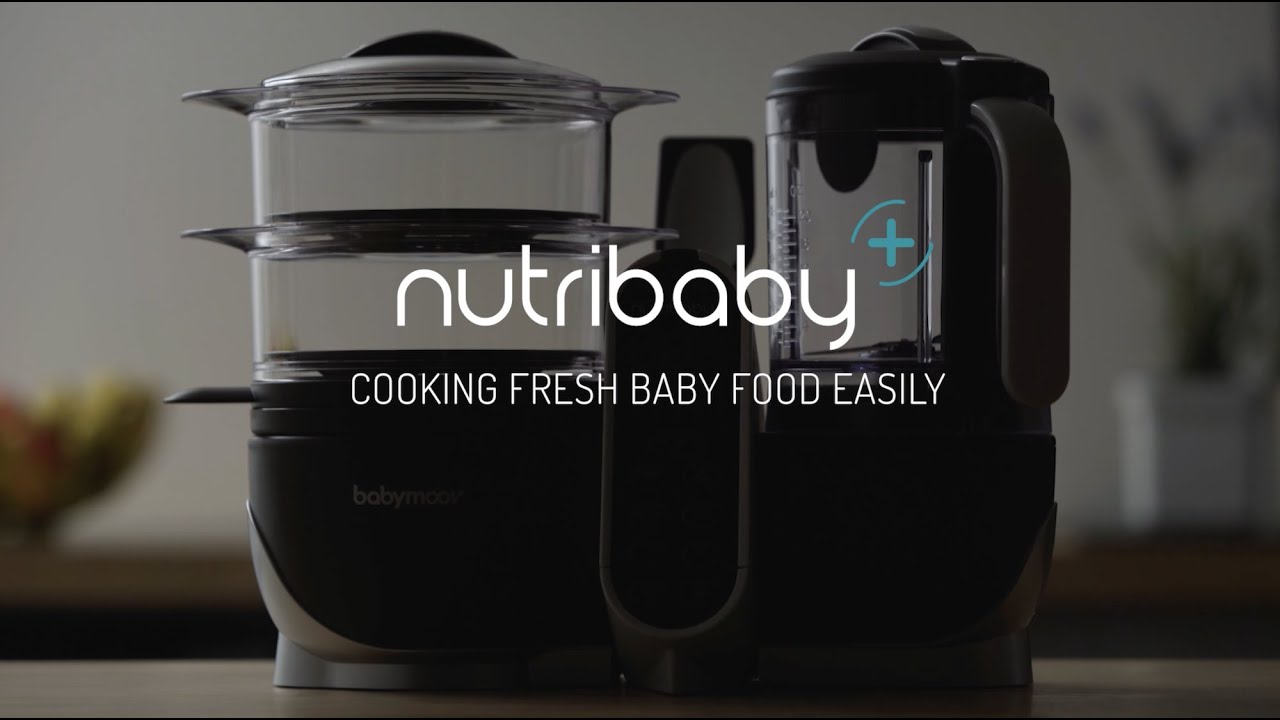 Nutribaby(+) Robot Multifonctions bébé 6 en 1 Industrial Grey de Babymoov,  Cuiseurs : Aubert