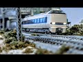 JR 683 series Thunderbird limited express, with JR 221 series. Grey Day, N scale compositions etc...