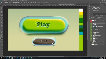 Photoshop Tutorial – Button Design - 2d game – design - EN