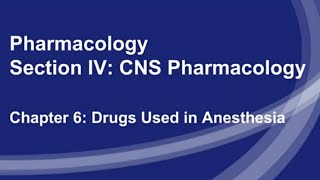 Pharmacology|kaplan|section four|chapter6|#anesthesia #kaplan #medicine#usmle#pharmacology