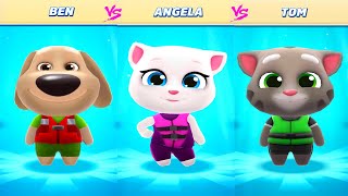 Talking Tom Jetski 2 - New Update Ben Vs Angela Vs Tom - Gameplay Android Ios