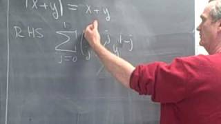 Proof of the Binomial Theorem