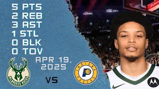 Ryan Rollins Player Full High Lowlights vs PACERS 19 04 2025 Play off