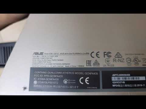 ASUS All-in-One V241IC Disassembly SSD Hard Drive Upgrade Replacement Repair