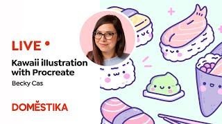 Live Procreate Illustration: Create Kawaii Characters with Becky Cas | Domestika English screenshot 1