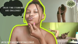 Chloe Ting Standing Abs 2 Week Workout Challenge | Normal Diet | South African Youtuber