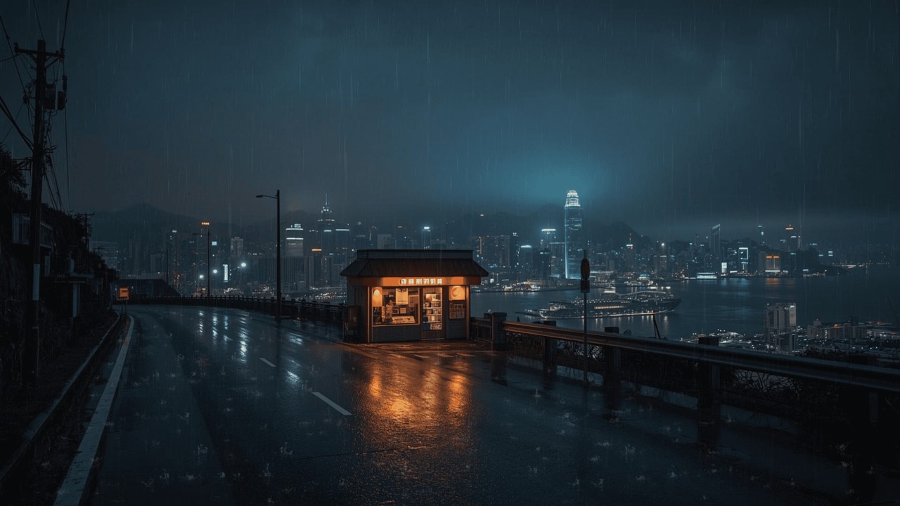 Tokyo Rain After Hours 🌧️ — 90s Lofi Focus Session | Soft City Ambience | 4K