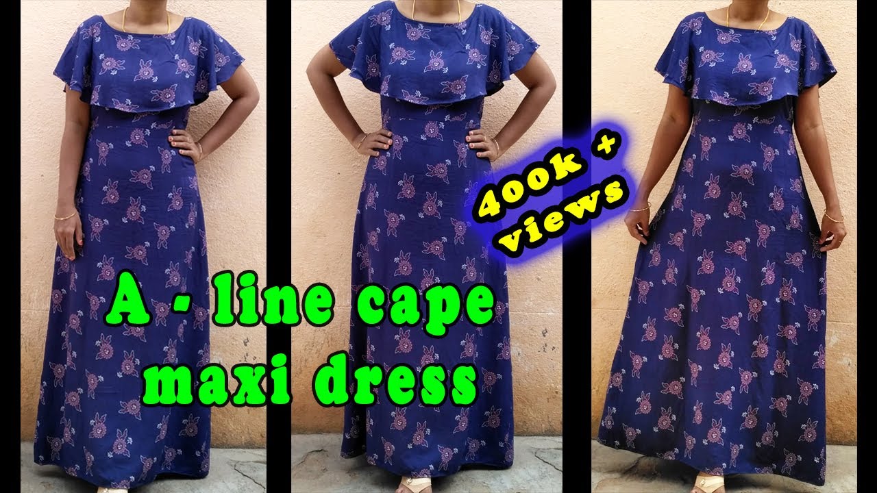 Convert old silk saree into Designer long gown in Tamil (DIY) Part 2|  Recycle saree into anarkali - YouTube