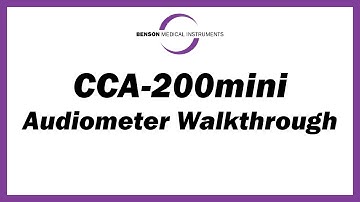 CCA-200mini Audiometer Walkthrough