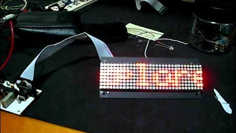 Sure Electronics HT1632C 3208 Matrix based LED + 18F2550